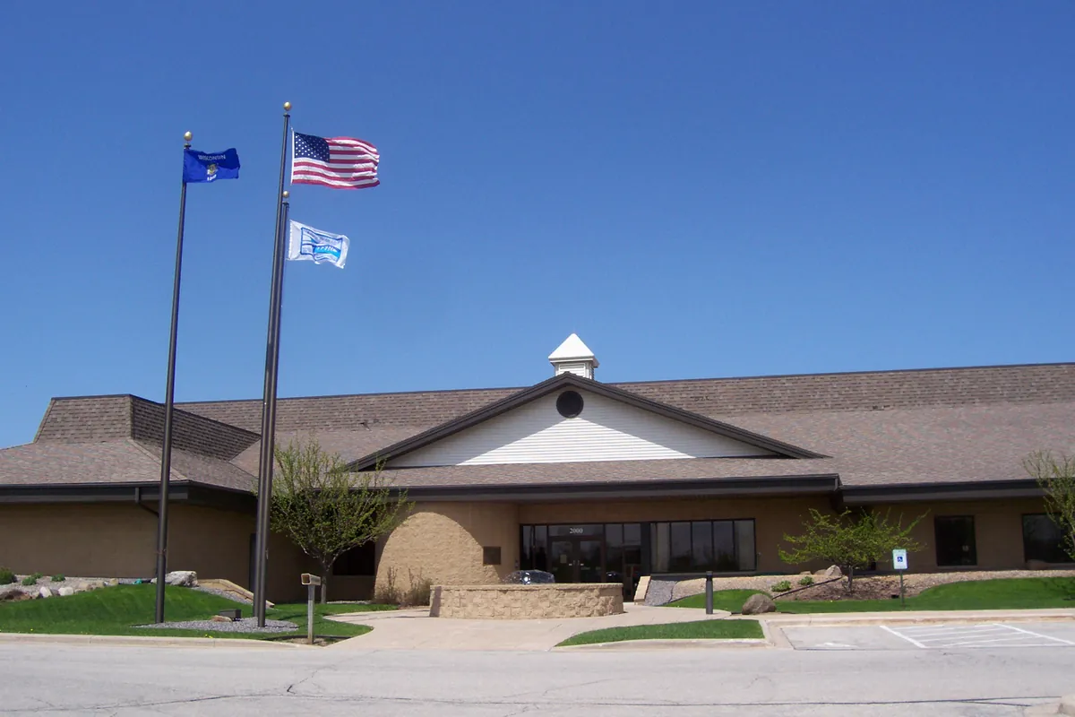 Former Town of Menasha town hall, now part of the Village of Fox Crossing, WI