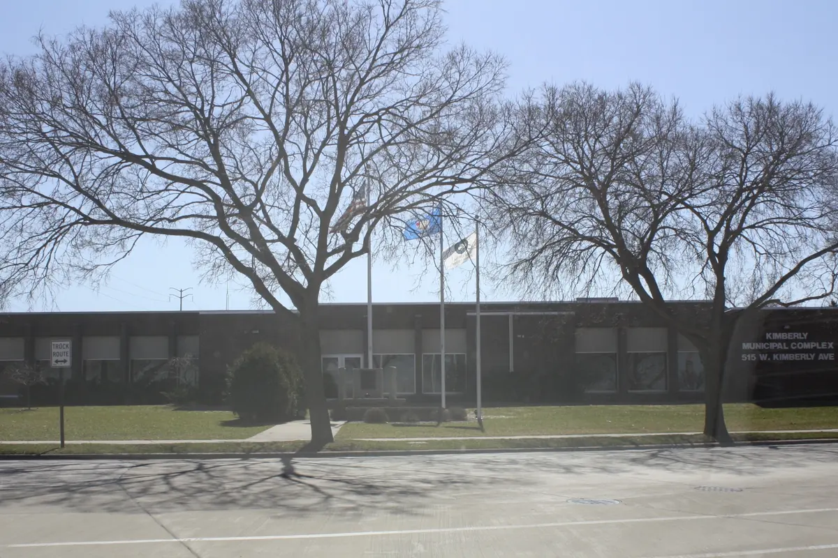 Kimberly village hall on Highway 76 in Kimberly, WI
